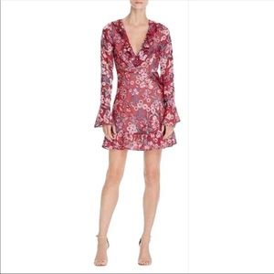 For Love and Lemons Floral Long Sleeve Dress